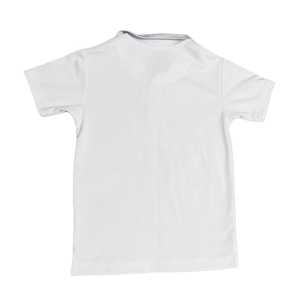 CHAPS Boy's White Polo Shirt. Size S 8. - Picture 3 of 4